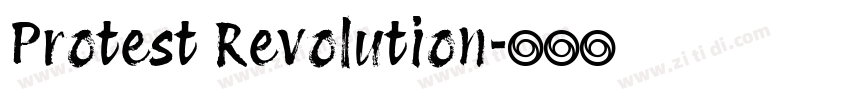 Protest Revolution字体转换
